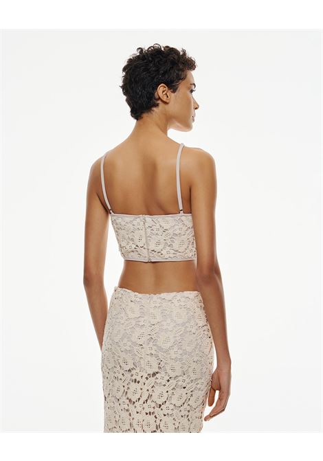 Knitted lace dress ACCESS fashion | 53-3419-239ECRU
